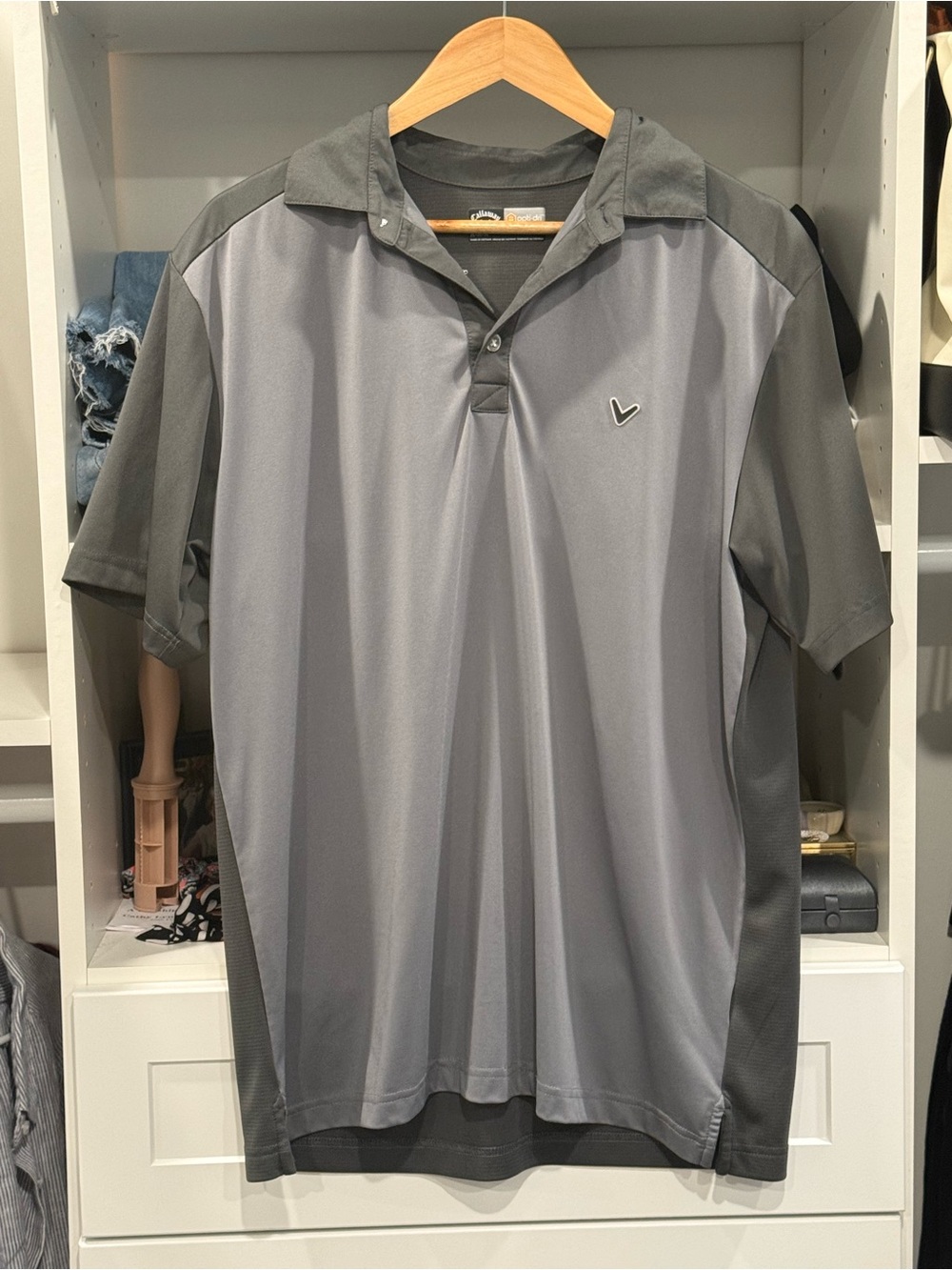 Callaway Men's Grey Performance Golf Polo
